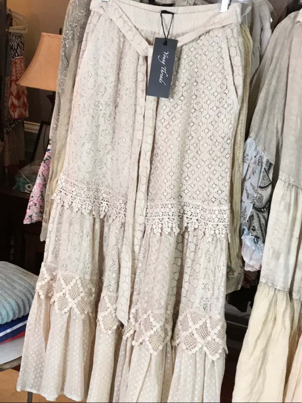 YOUNG THREADS NWT LACE PANT 13-16 waist